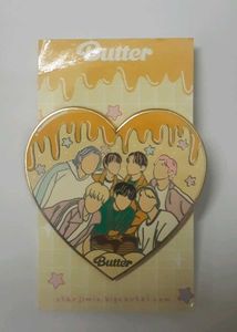 BTS Butter Heart Hard Enamel Pin