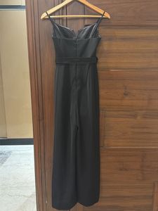 Elegant Black Jumpsuit with Belt