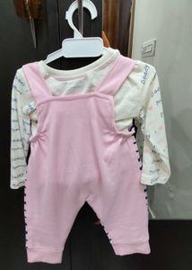 Cute Bear Dungaree tshirt Set