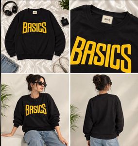 Basics Black Long Sleeve Tee
