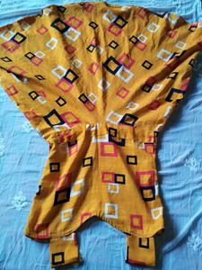 Yellow mini dress