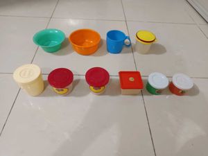 Set of Plastic Containers &amp; Bowls