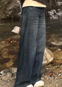 Vintage Wash Wide Leg Jeans