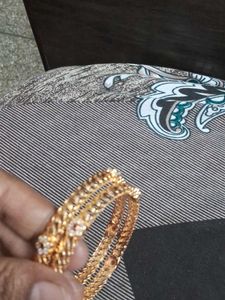 Gold-toned Bangle Bracelet