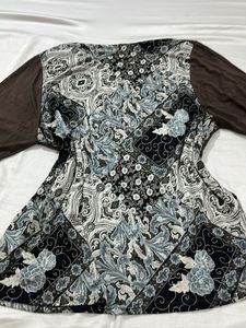 Boho Patchwork half Sleeve Tunic Top