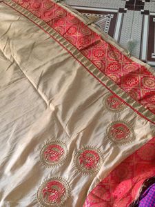 Elegant Silk Saree with Embellishments