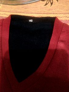 Men Sweater In Double Colour