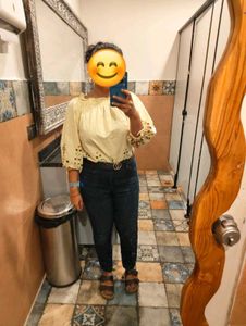 Embroidered Peasant Top