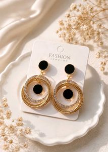 Elegant Double-Hoop Statement Earrings