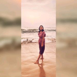Women Solid Boat Neck Pink Dress