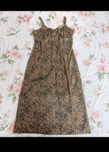 Leopard Print Spaghetti Strap Dress