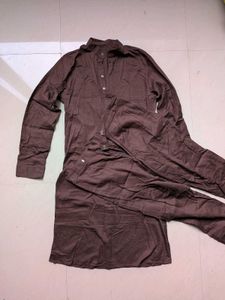 Brown Cotton Kurta Set - Ethnic Style🌟
