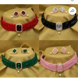 Designer Choker Necklace Set 4