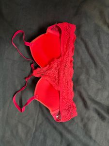 Lace Trimmed Push-Up Bra