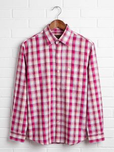 ♓Men's Pink Plaid Casual Shirt