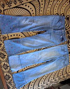 Flared Denim Jeans - Set of 2