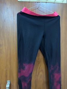 Black &amp; Pink Athletic Leggings