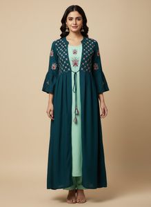 Beutiful 2 Pc Kurti Shrug