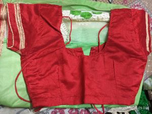 Vibrant Green Saree with Embellished Border