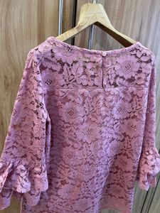 Mauve Lace Top- Size M