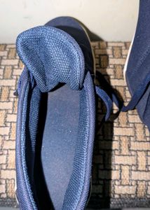 Navy Blue Canvas Sneakers