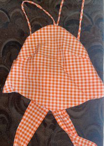 Tokyo Talkies Gingham Halter Neck Crop Top