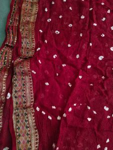 Red Bandhani Dupatta