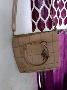 stylish original pu leather sling bag little flaws