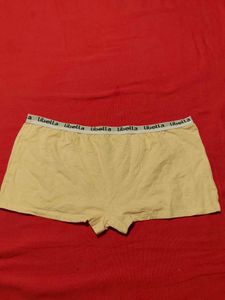 Cotton Boyshort Underwear – Light Yellow, XL