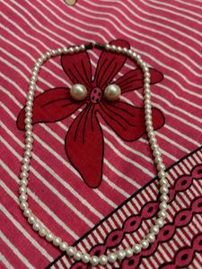 Elegant Pearl Necklace & Earring Set