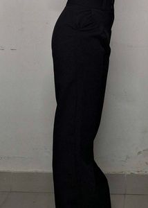 Classic Black Wide-Leg Trousers