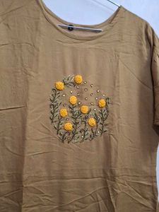 Floral Embroidered Casual Dress