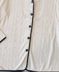Women's Cream Button-Up night