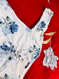 Floral Print Casual Kurti