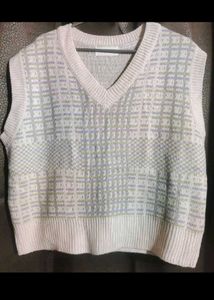 V-Neck Argyle Knit Sweater Vest set