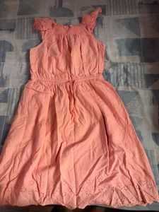 Cute Pink Smocked Waist Dress 👗
