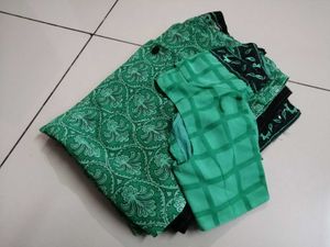 Elegant Green Printed Saree