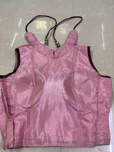 Pastel Pink &amp; Coffee Brown Indo-Western Festive Ou