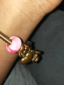 Charm Bracelet with Heart &amp; Lock