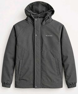 Columbia Men's Grey Hooded Jacket