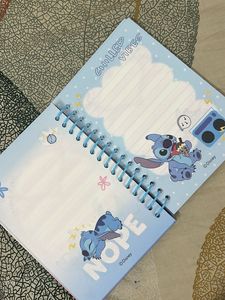 Cute Pastel Stitch Notebook