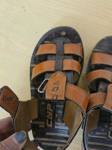 Children's Brown &amp; Black Sandals