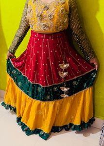 Beautiful multi colour lehenga