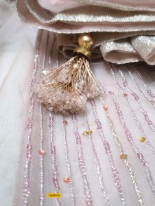 Elegant lavender Embroidered 4 piece dress