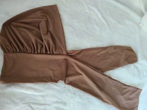 Ready made hijab. Solid Brown