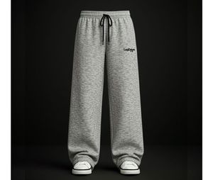 Grey Wide Leg Sweatpants