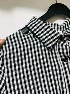 Gingham Fit &amp; Flare Shirt Dress