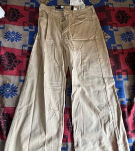 H&amp;M High Waist Trouser/Jeans - (khaki)