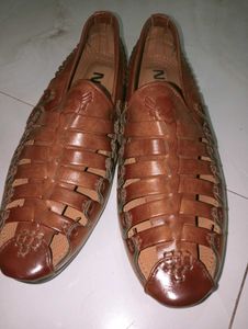 Neso Brown Leather Fisherman Sandals