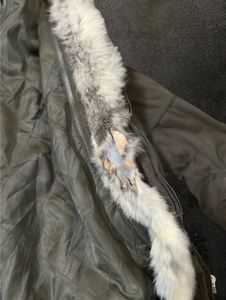 ASK Military Fur Hooded Long Jacket